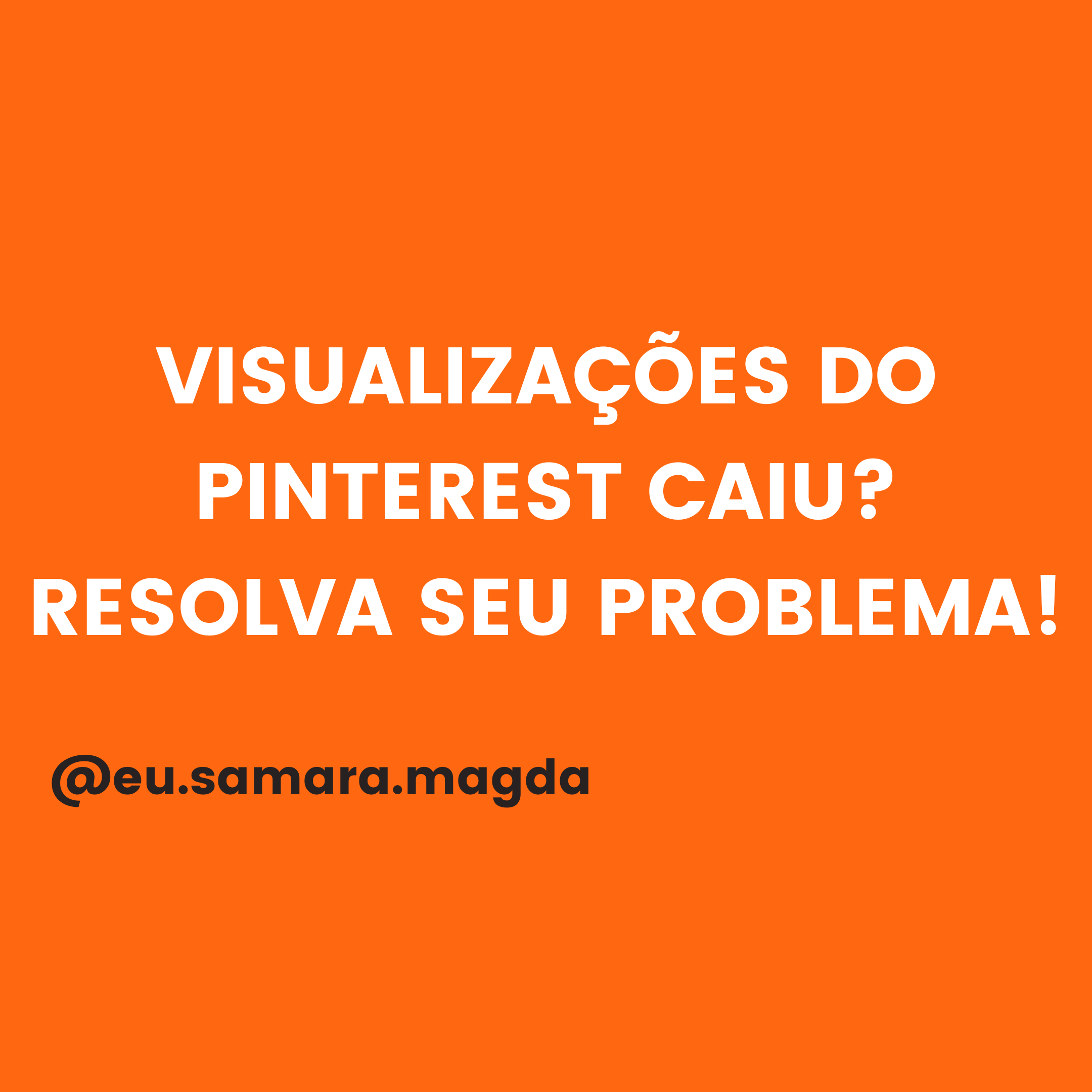 VISUALIZAÇÕES DO PINTEREST CAINDO, COMO RESOLVER
