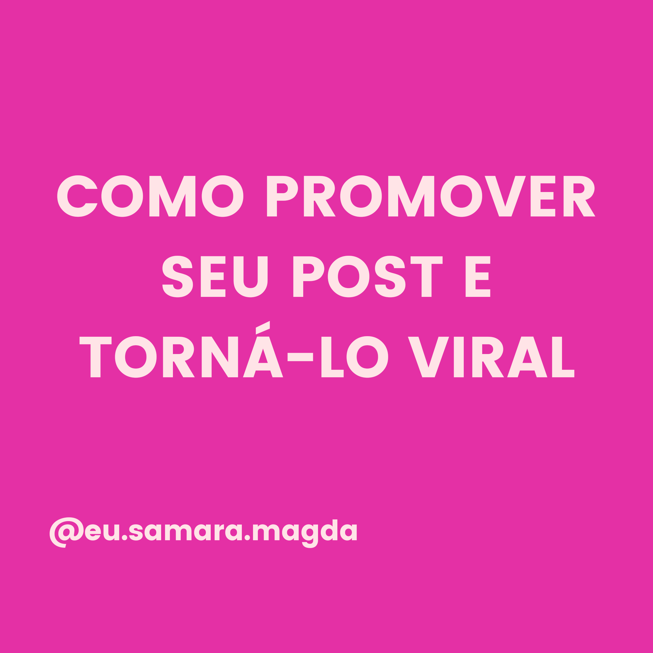 Como Promover Um Post de Forma Gratuita