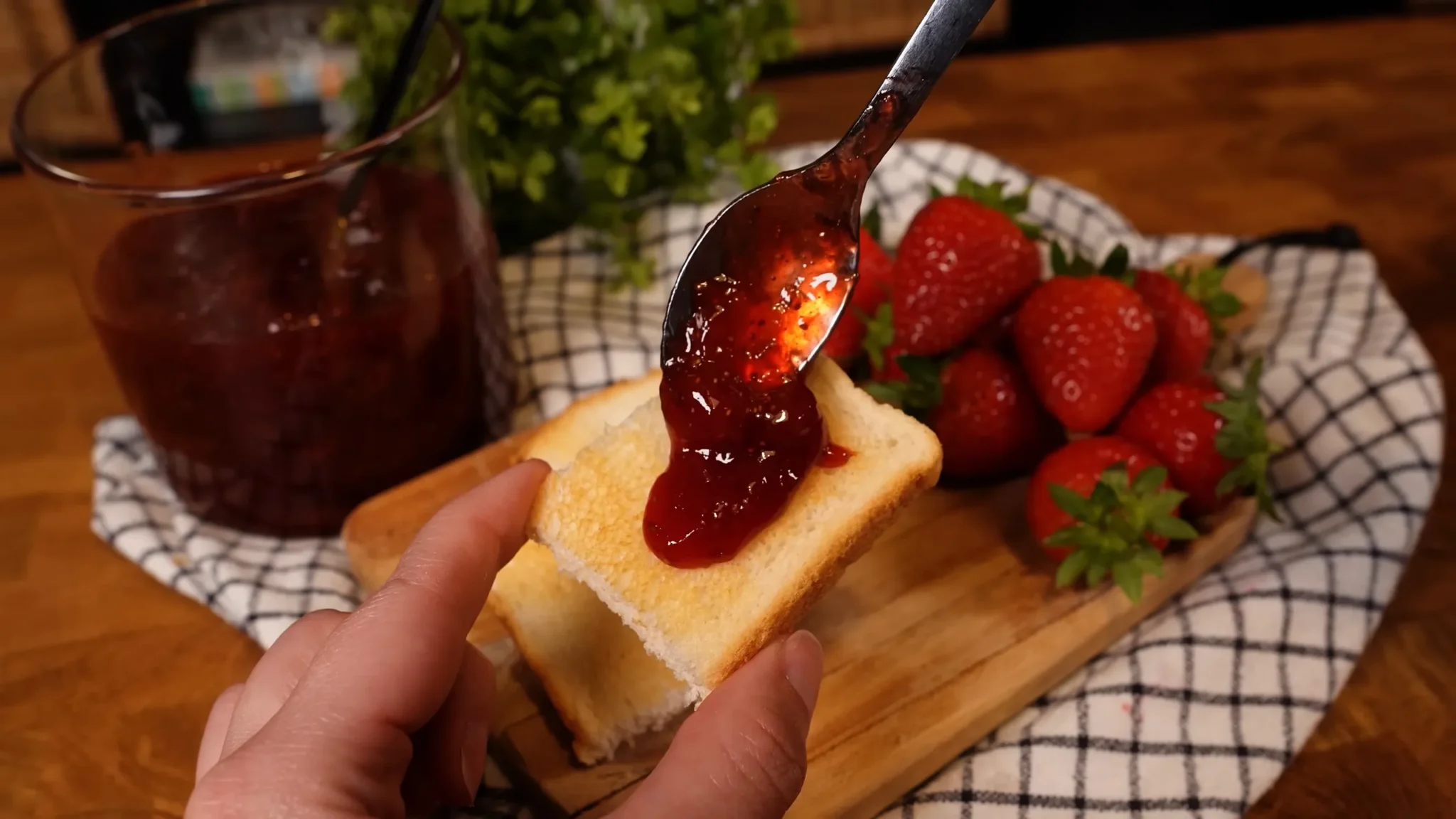 Geleia de morango caseira