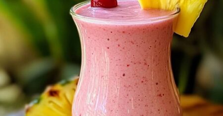 Smoothie Tropical de Morango e Abacaxi – Receita de FÁCIL Preparo